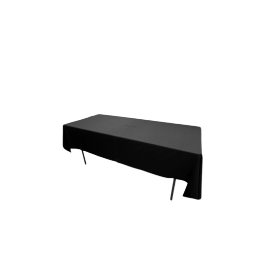 Taisnstūra galdauts 250x150cm, melns