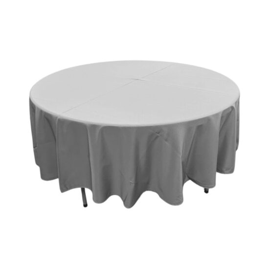 Apaļš galdauts d=250cm, pelēks