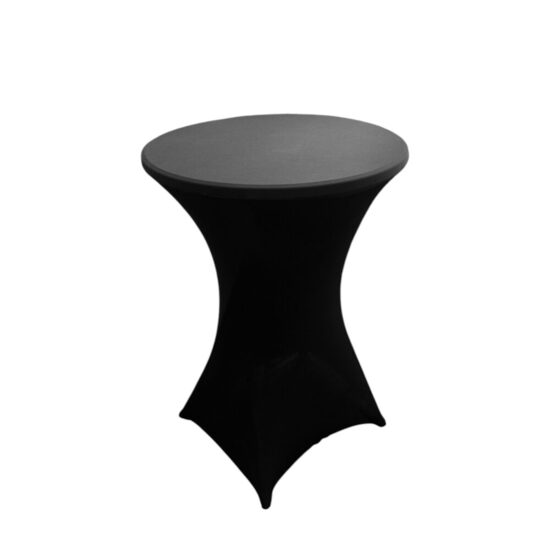 Elastīgs galdauts stāvgaldam d=80cm melns